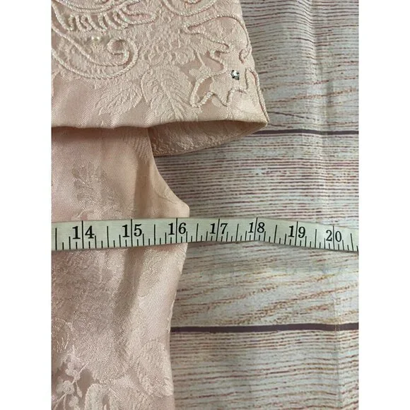 Vintage Cache Petites By Bari Protas Women's Embellished Cocktail Dress - 8 - Picture 8 of 14